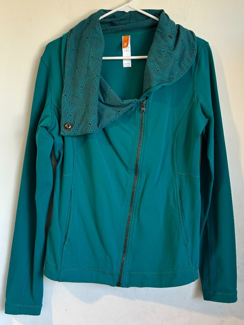 Lucy - Asymmetrical Turquoise Athletic Jacket